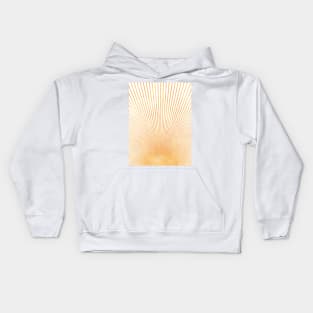 Abstract orange sun rays Kids Hoodie